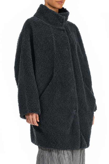 Slate Teddy Cotton Coat 3