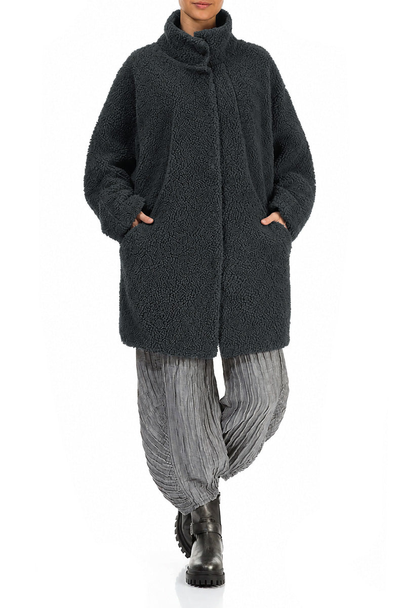 Slate Teddy Cotton Coat 4