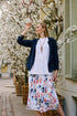 Sleeveless White Embroidered Petals Cotton Blouse 1