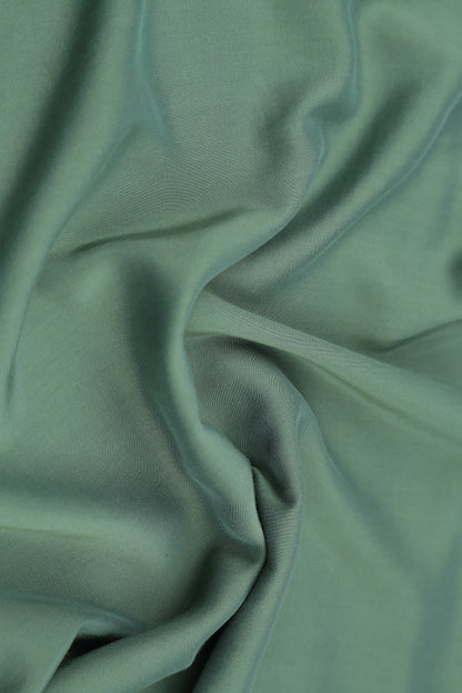 Slight Taper Sage Pure Silk Trousers 5
