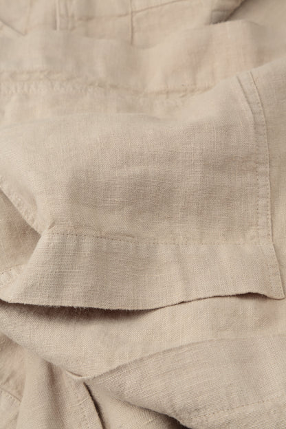 Softly Structured Beige Linen Jacket 6