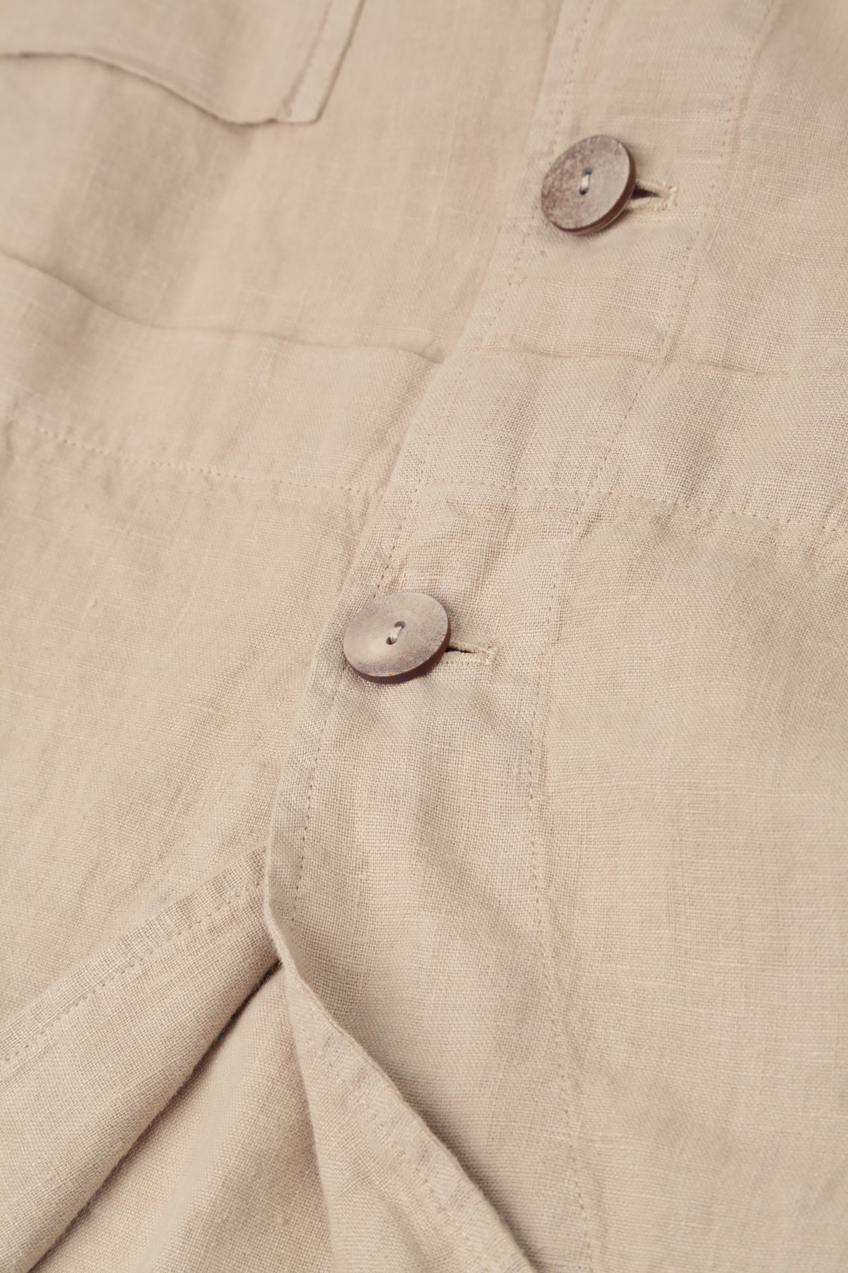Softly Structured Beige Linen Jacket 5