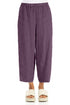 Straight Amethyst Linen Trousers 1