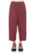 Straight Antique Ruby Linen Trousers 1