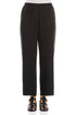 Straight Black Silk Trousers 1
