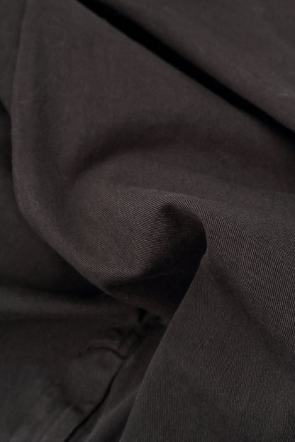 Cropped Truffle Brown Stretch Cotton Trousers 6