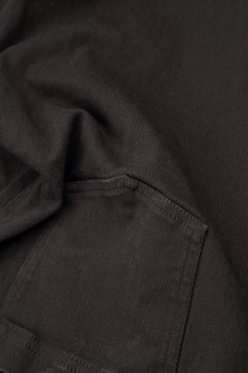 Cropped Truffle Brown Stretch Cotton Trousers 5