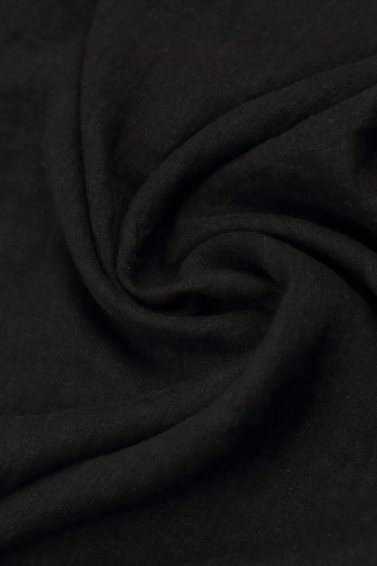 Strappy Black Linen Camisole Top 5