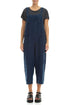 Strappy Navy Linen Jumpsuit 1