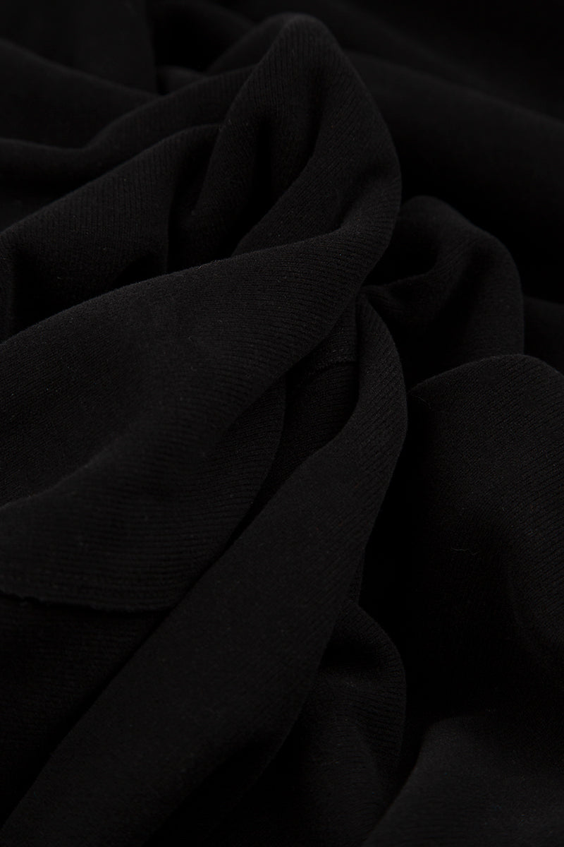 Hooded Oversized Black Jacket-Coat 6