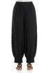 Taper Black Linen Trousers 1