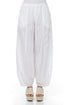 Taper White Cotton Trousers 1