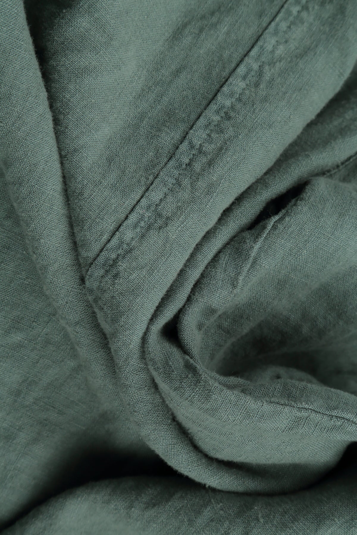 Taper Wide Sage Linen Trousers 5