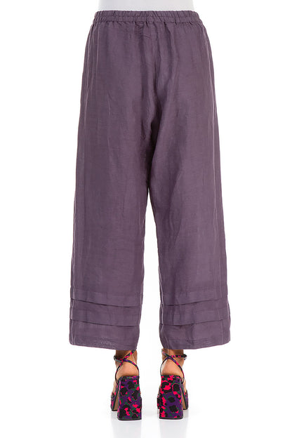 Tuck Ends Amethyst Linen Trousers 2