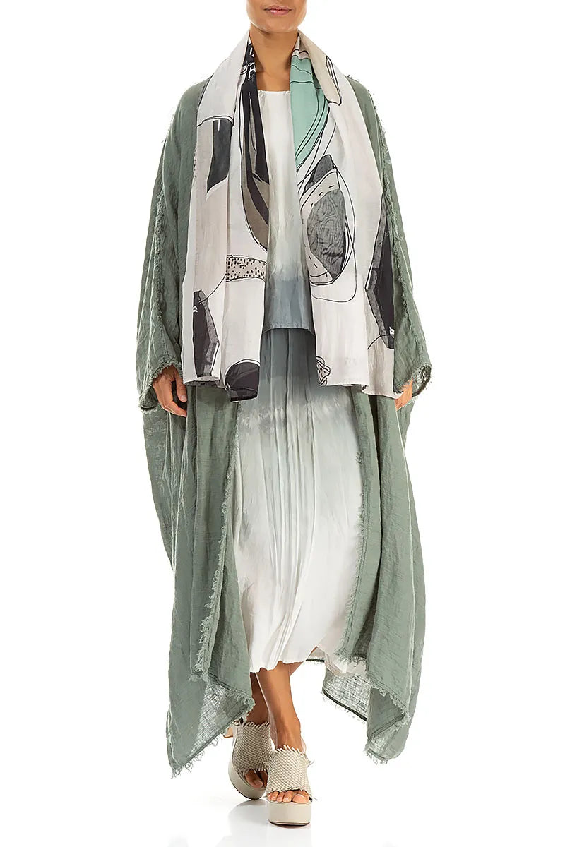 Tumbled Stone Silk Cotton Scarf 2