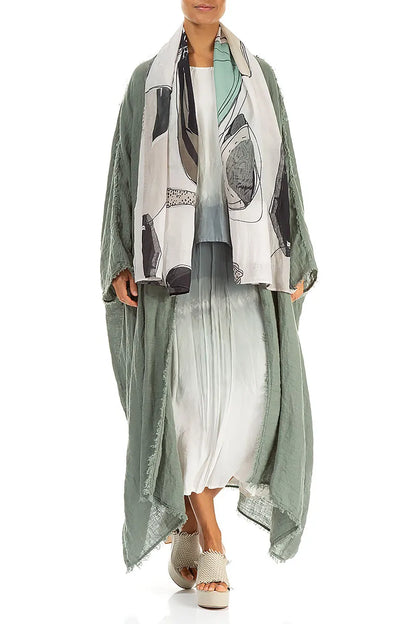 Tumbled Stone Silk Cotton Scarf 2