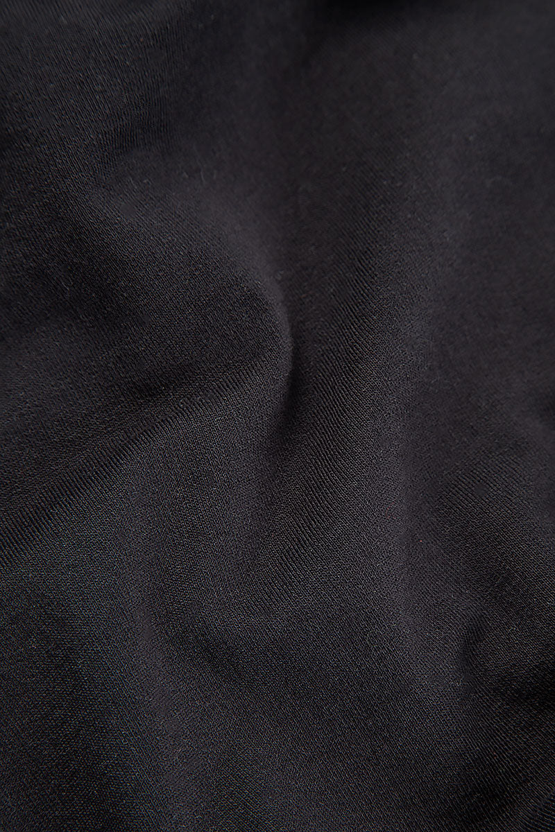 Wide Baggy Black Cotton Trousers 5