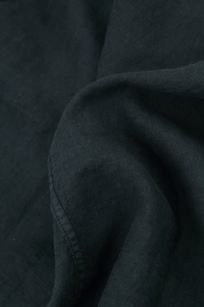 Wide Cropped Graphite Linen Trousers 4