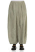 Wide Flower Pattern Forest Mist Silk Trousers 1