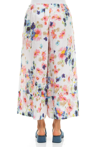 Wide Leg Cuffs Primrose Linen Culottes 2