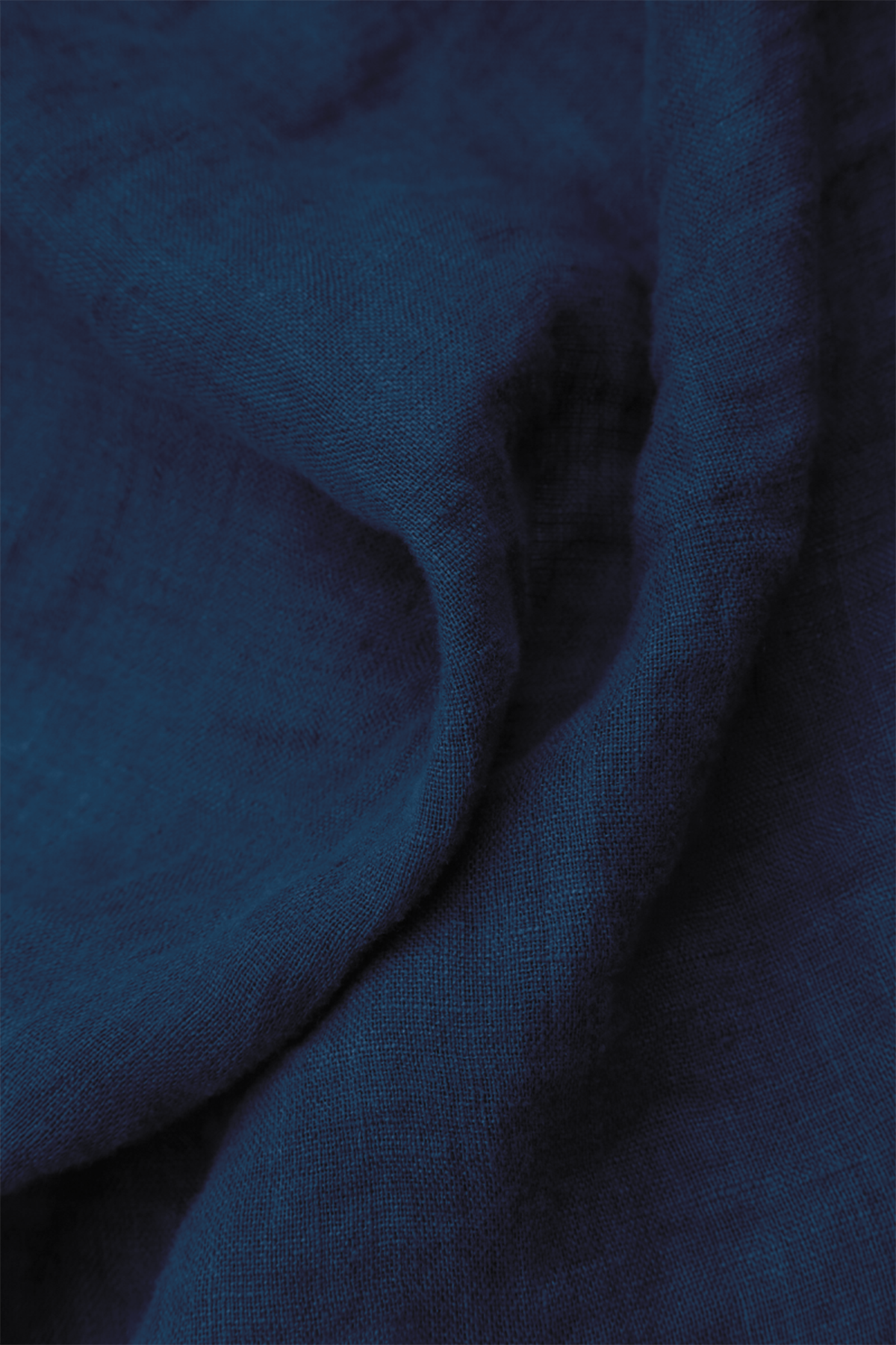 Wide Navy Gauze Linen Trousers 5