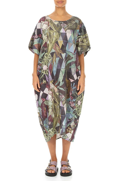 Art Mosaic Easy Linen Dress 1