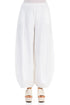 Wide White Linen Trousers 1