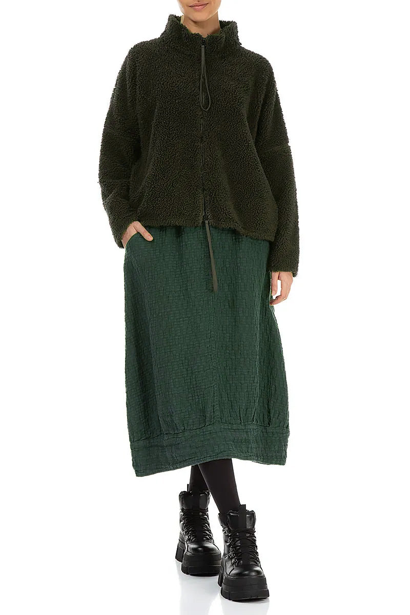 Zips Forest Mist Teddy Cotton Jacket 4