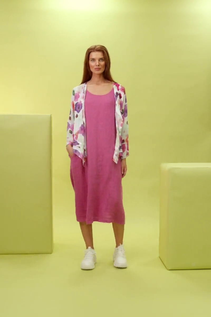 Open Blossom Gauze Linen Jacket 8