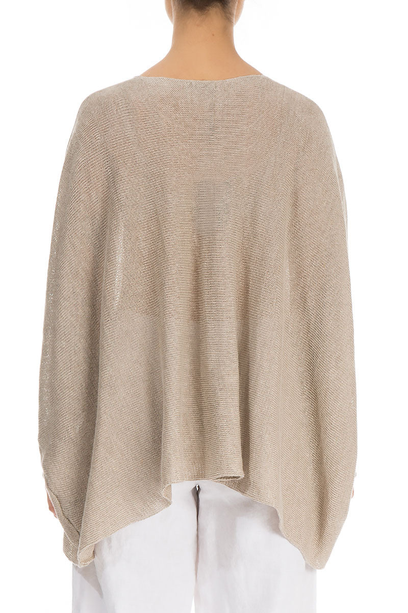Boxy Natural Linen Cardigan 2