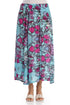 Crinkled Gemstone Silk Viscose Skirt 1