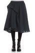 Dotty Midnight Blue Silk Cotton Skirt 1
