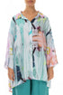 Loose Graffiti Gauze Linen Shirt 1