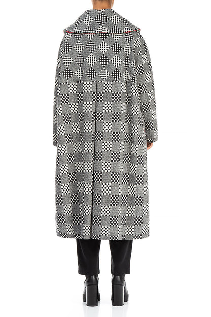 Dotty Wool Swing Coat 2