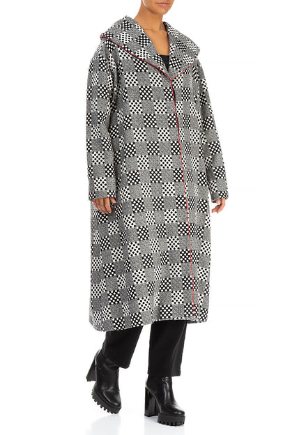 Dotty Wool Swing Coat 3