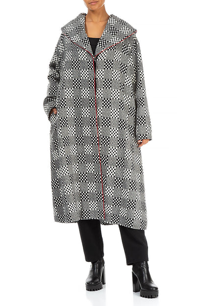 Dotty Wool Swing Coat 4