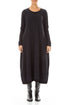 Long Grey Wavy Cotton Dress 1