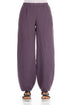 Taper Long Amethyst Linen Trousers 1