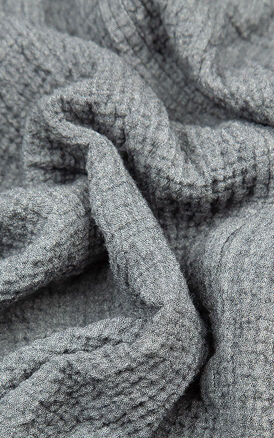 Loose Grey Wool Trousers 4