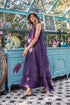 Maxi Amethyst Gauze Linen Dress 1