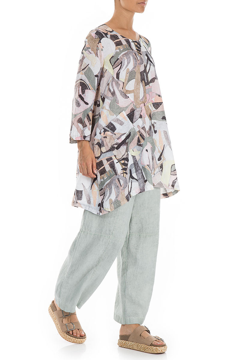 Pastel Art Natural Linen Tunic 5