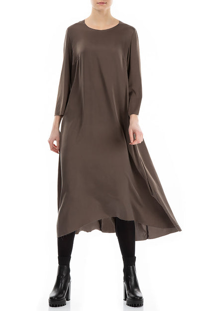 Raw Trims Ash Silk Dress 4