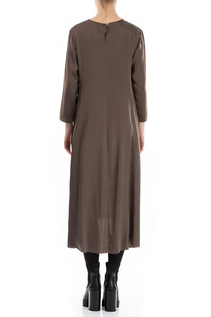 Raw Trims Ash Silk Dress 2